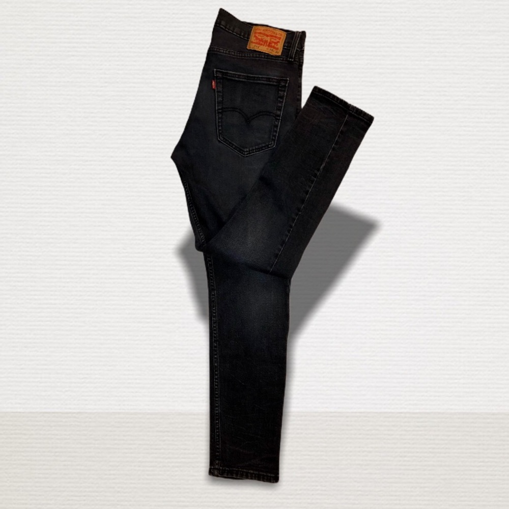 Levi’s 512 high waisted skinny jeans dark blue